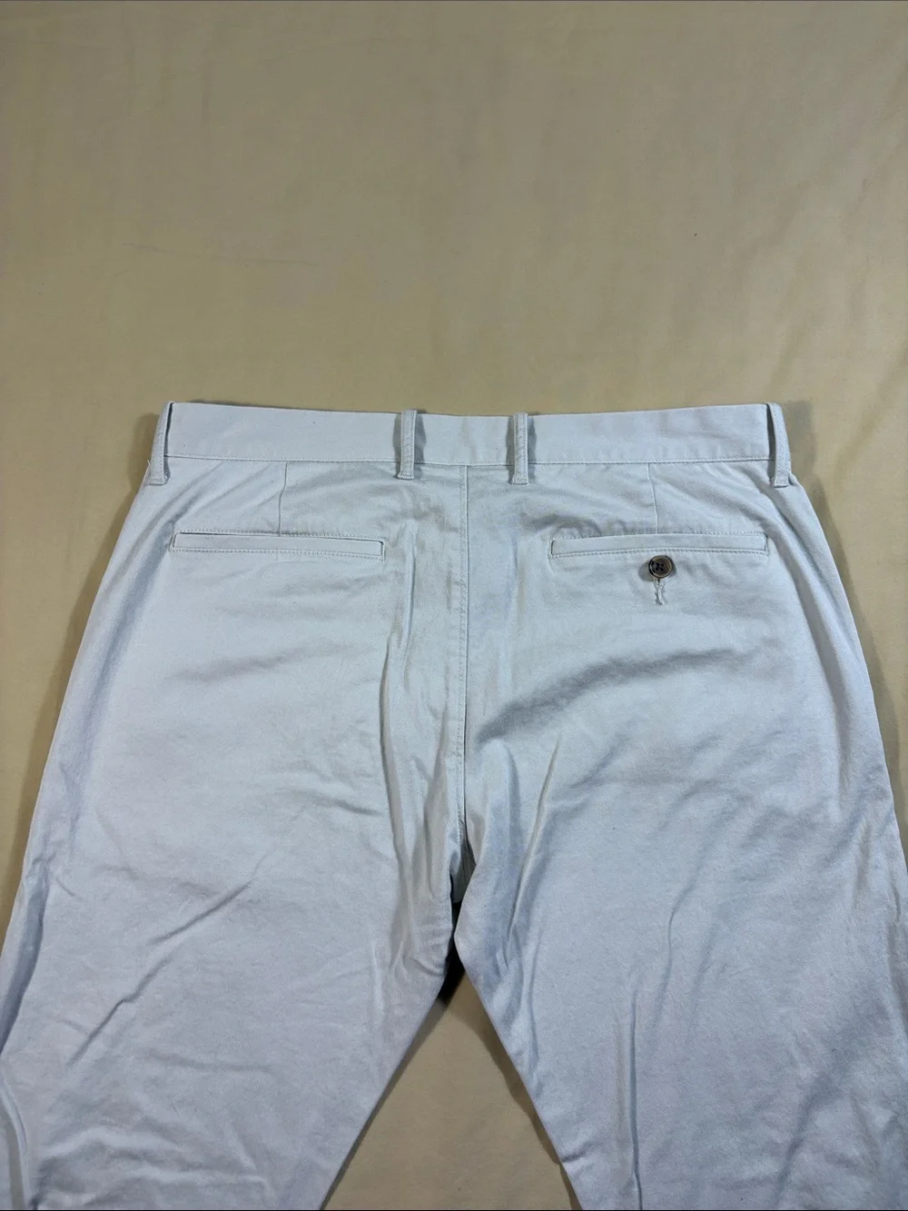 J.Crew Flex Mens 33x30 Slim Fit Chino Pants Light Khaki Tan Twill Trousers